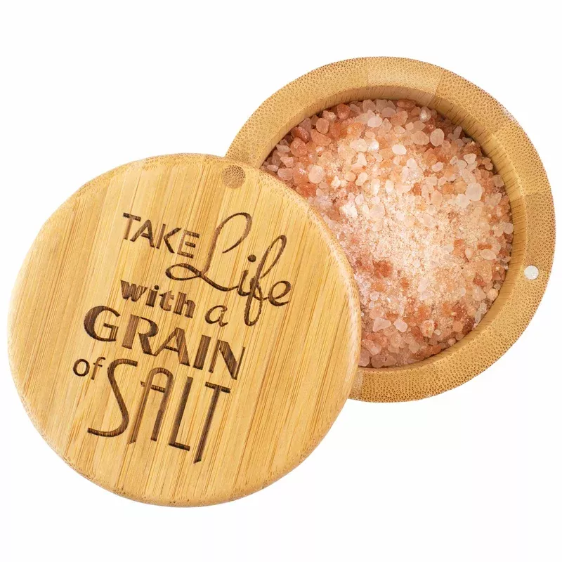 “Grain of Salt” Engraved Salt Cellar 6-Oz. Capacity