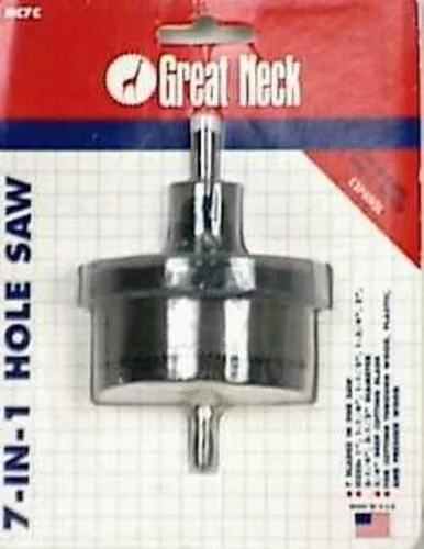 Great Neck HC7C Hole Saw With Built In Blade Selector - 7 In 1
