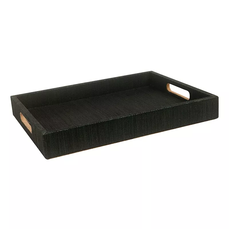 Green Woven Tray, 16x12