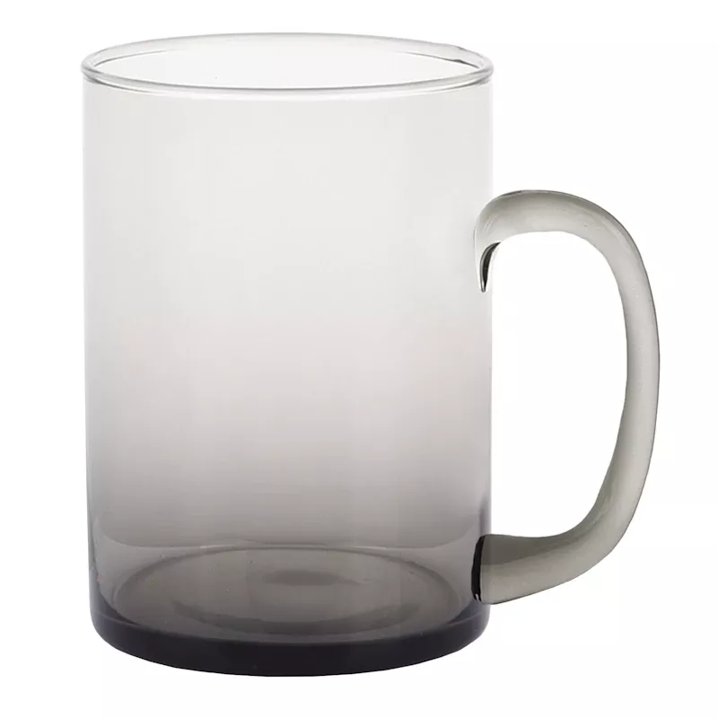 Grey Glass Coffee Mug