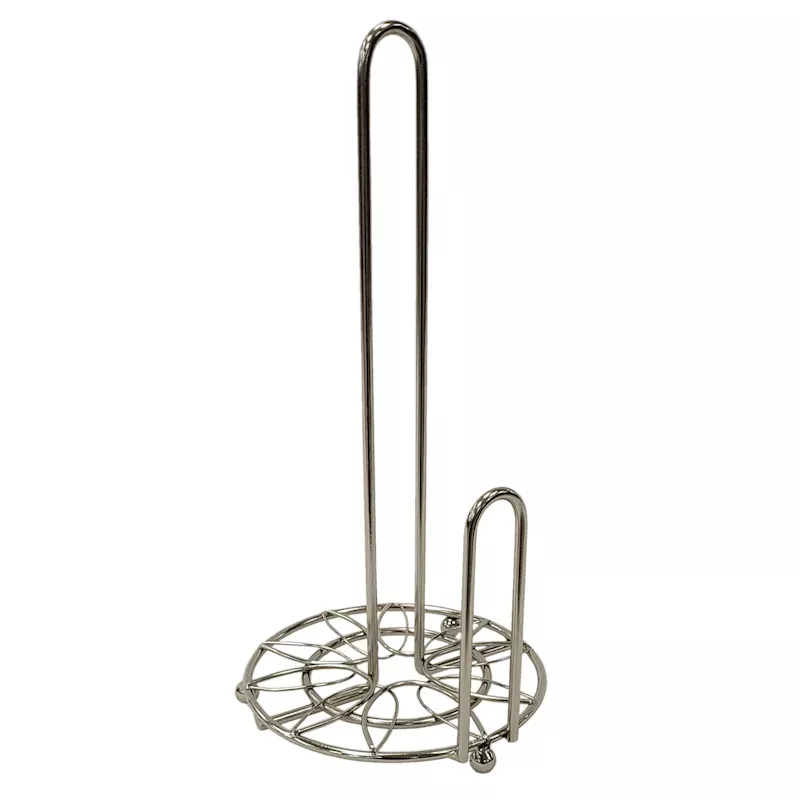 Grey Metal Paper Towel Holder