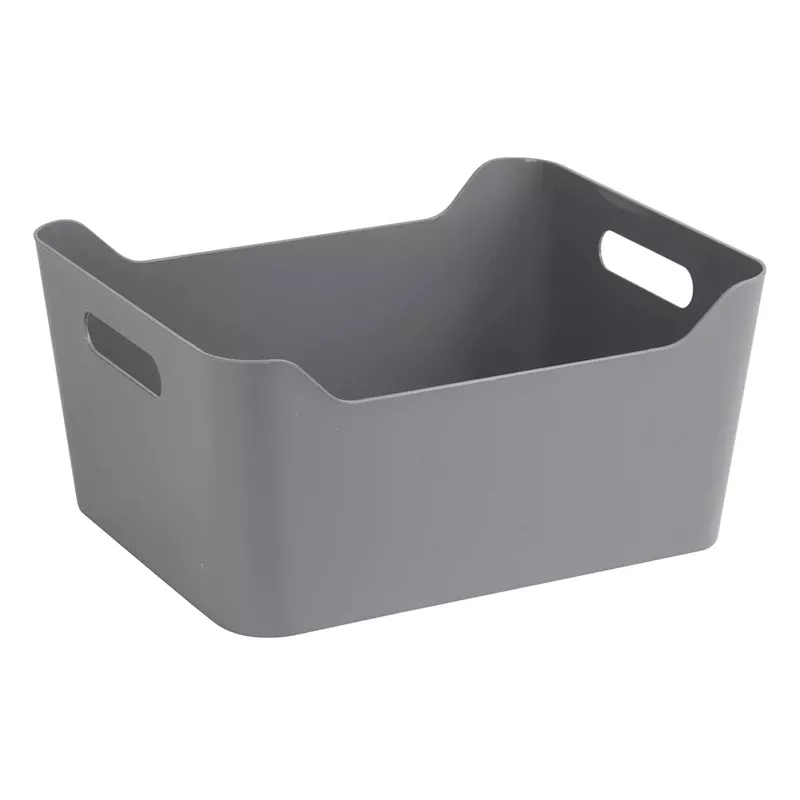 Grey Storage Bin, 15L