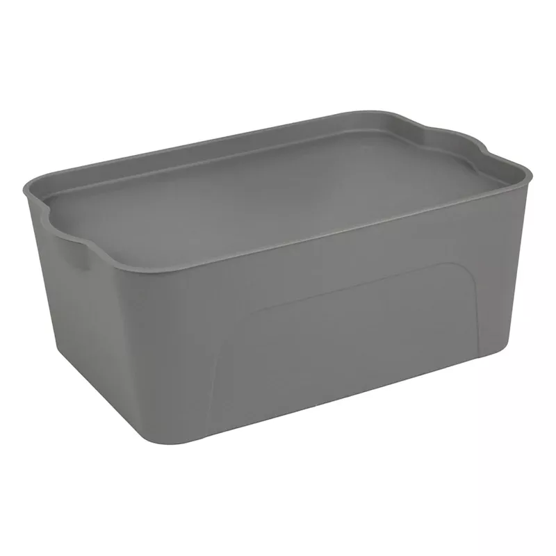 Grey Storage Container, Medium