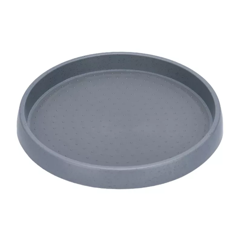 Grey Turntable with Rubber Lining, Small