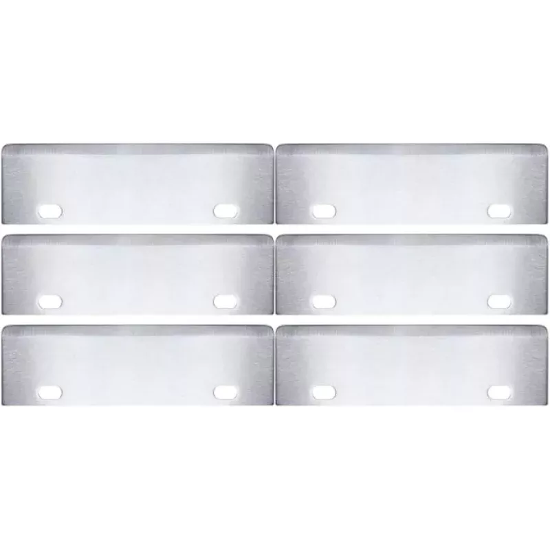 Grill Scrapers Blade Replacement Heavy Duty Rust Grill Blades Outdoor BBQ Tools & Accessories Blades Pack of 6.
