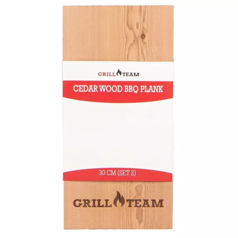 GrillTeam – Cedar houten plank 30 cm (set 2)
