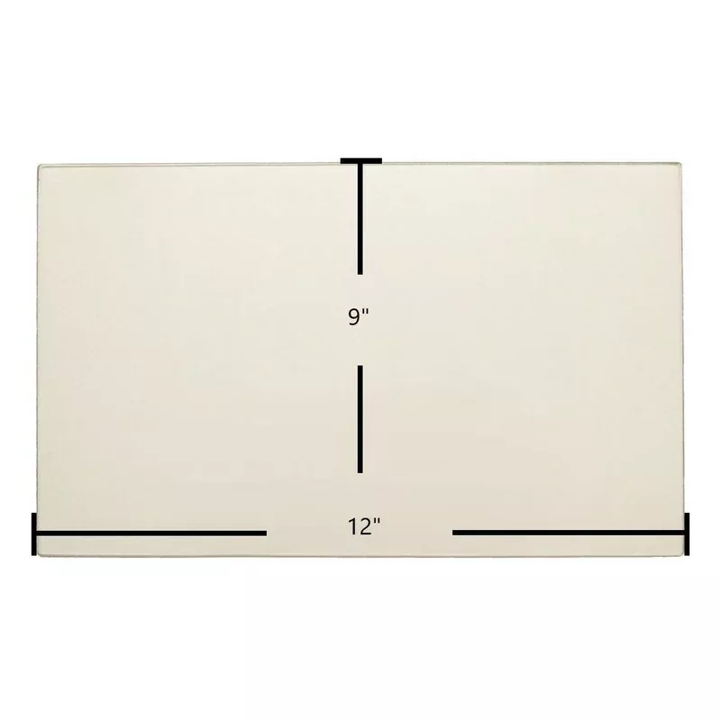 Grizzly 7G912 ND Ceramic Glass Panel Wood Stove Replacement (12″ x 9″) | Part #7G912