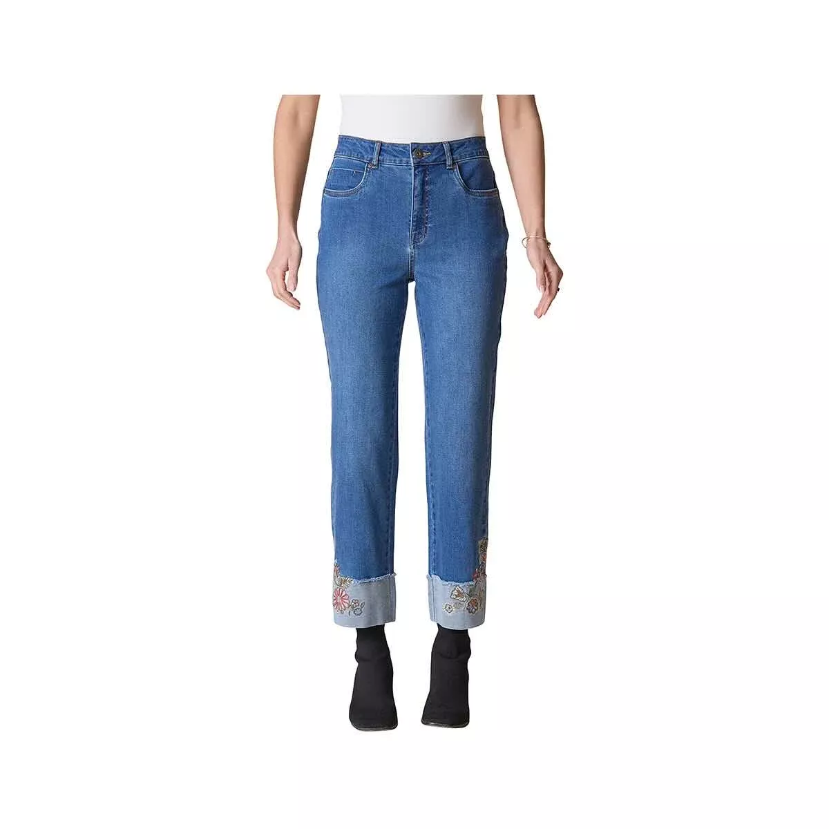 Habitat Women's Wildflower Cuff Ankle Jeans