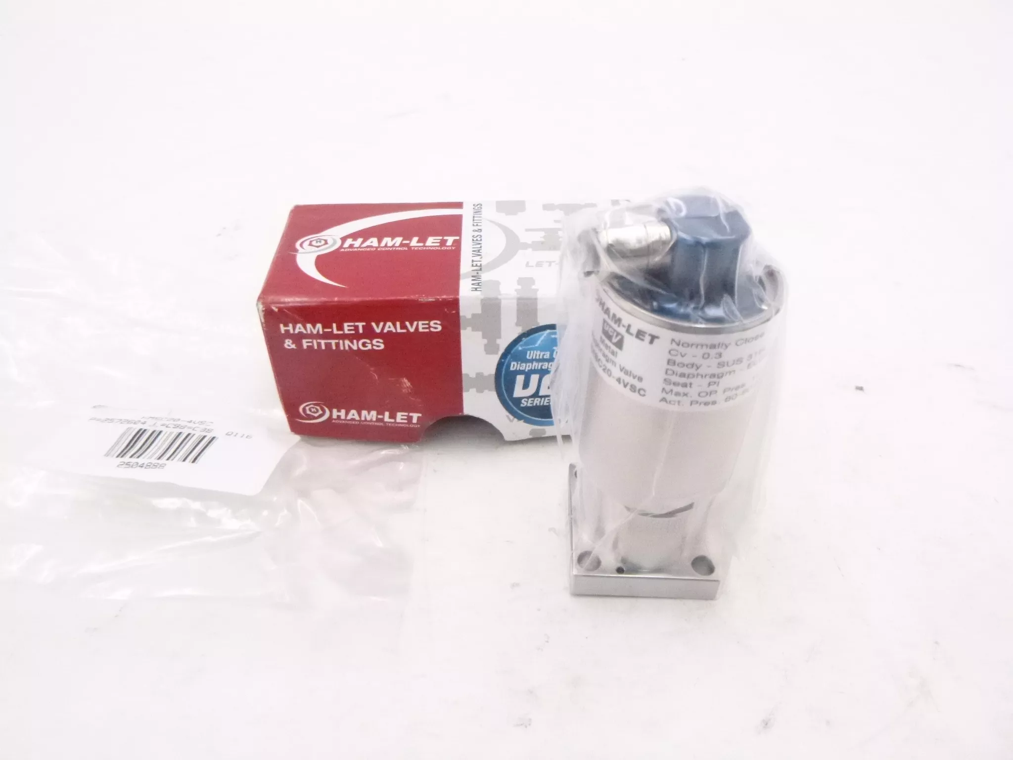 Ham-Let HMSC20-4VSC Metal Diaphragm Valve 150PSI