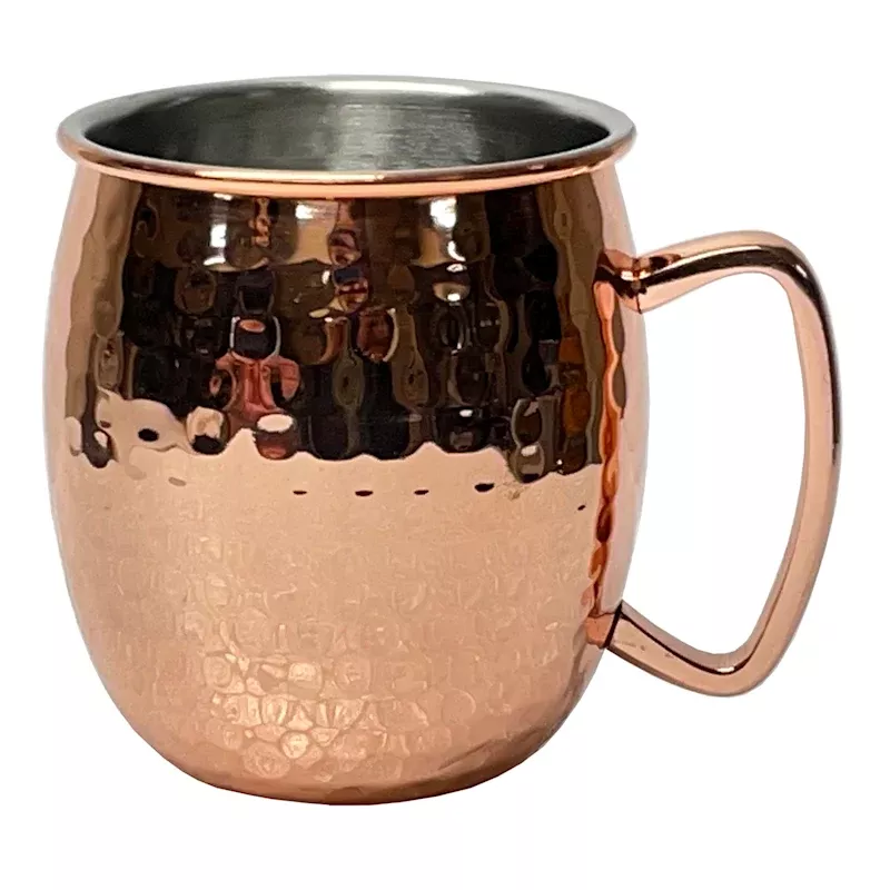 Hammered Copper Metal Mule Mug, 20oz