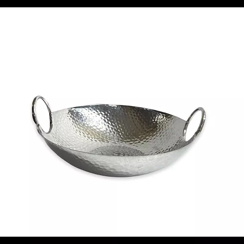 Hammered Silver Oval Platter