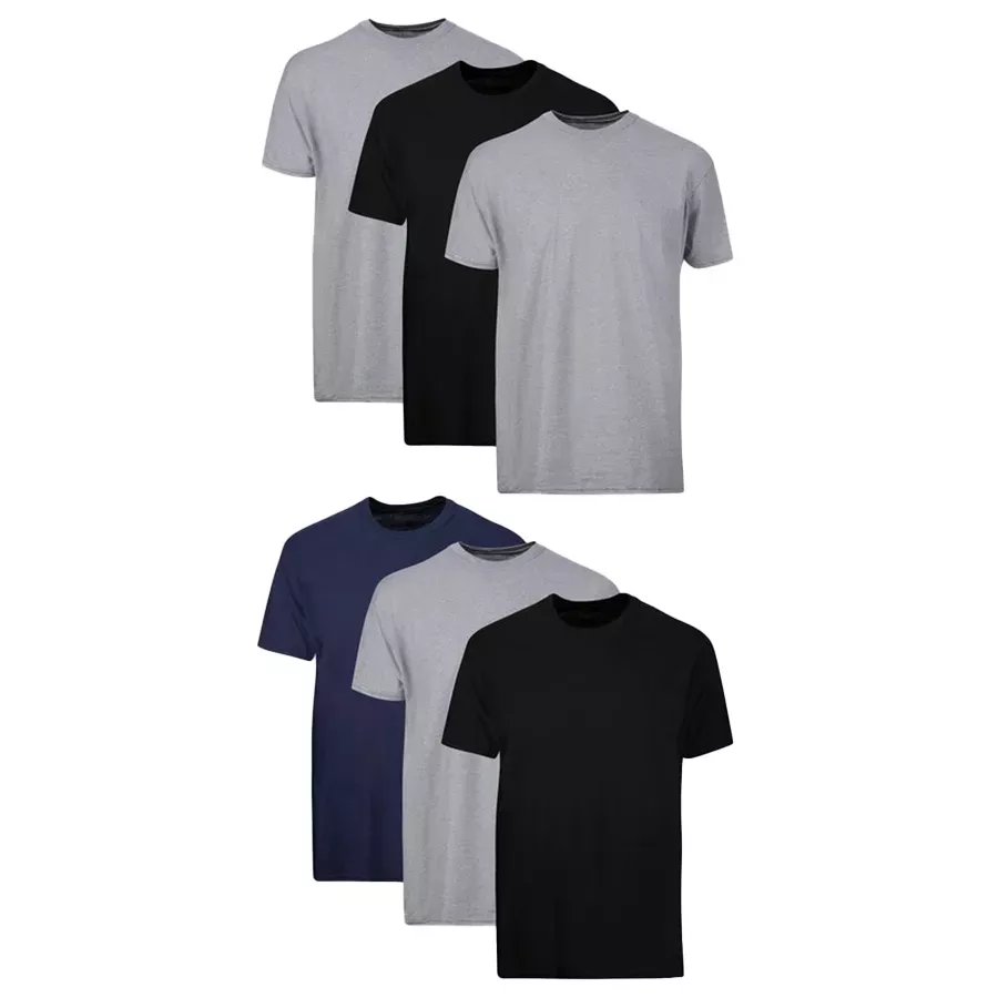 Hanes Men's Short Sleeve Crew Neck Undershirt