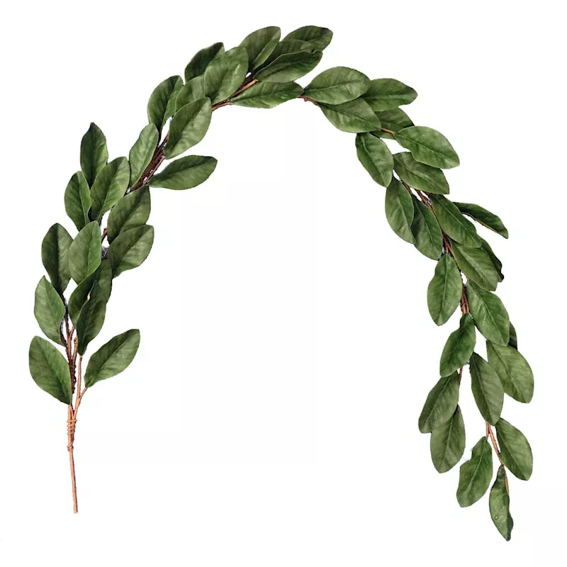 Hanging Magnolia Leaves, 72"