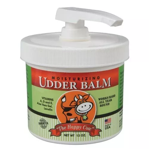The Happy Cow 3040 Moisturizing Udder Balm, 12 Oz Pump
