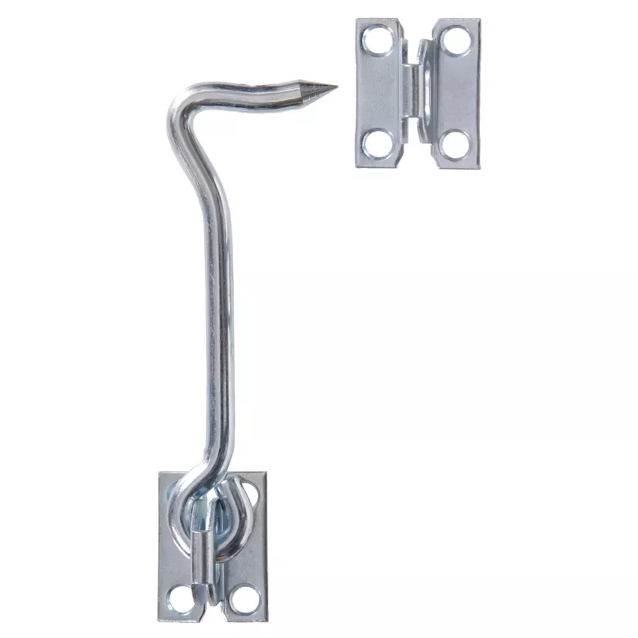 Hardware Essentials Gate Hook Latch with Plate Staples