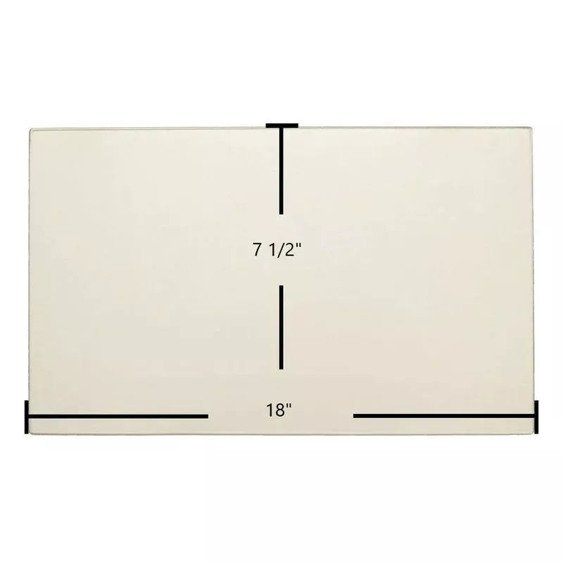 Harman Advance (Hopper Lid) Ceramic Glass Panel (18″ x 7 1/2″) | OEM Replacement | Part #3-40-06693