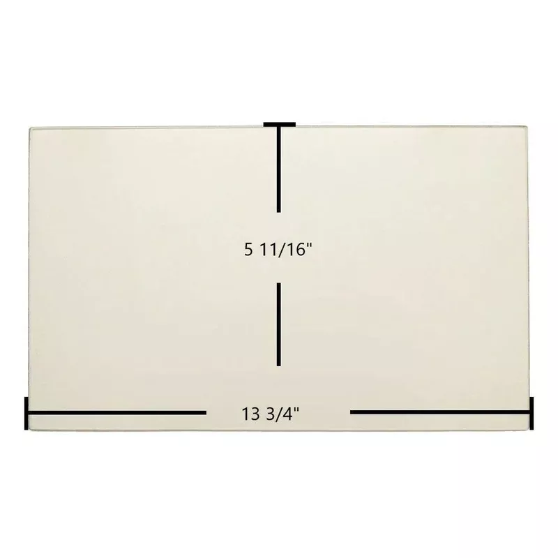 Harman Clarity 929 B-Vent Side Ceramic Glass Panel (13 3/4″ x 5 11/16″) | OEM Replacement | Part #3-40-121