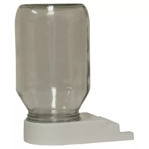 Harvest Lane Honey FEEDBBG-102 Bee Entrance & Feed Distributor with Quart Glass Jar