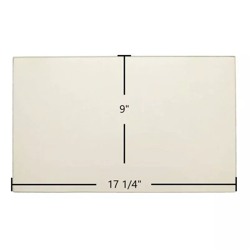Haughs S18XE Ceramic Glass Panel (17 1/4″ x 9″) | High-Temp Replacement Firebox Window | Part #S19161