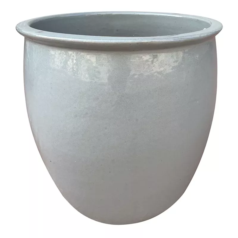 Havana Grey Ceramic Outdoor Planter, Large