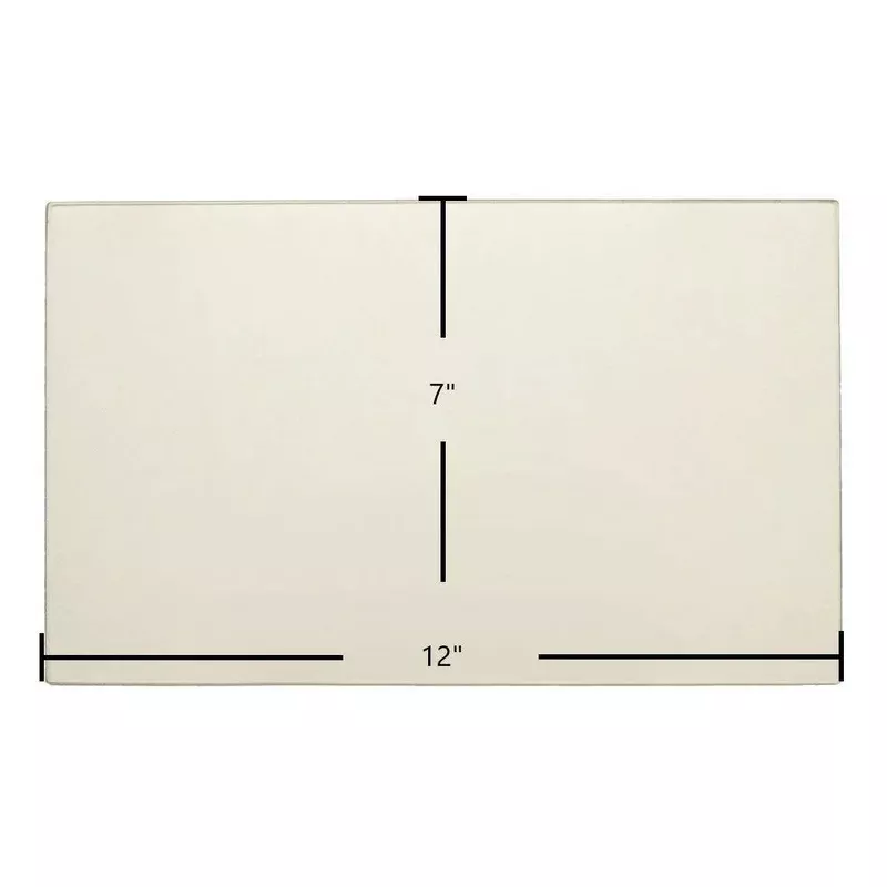 Hawke Robin Ceramic Glass Panel (12″ x 7″) | High-Temperature Replacement for Large Single Door Wood Stoves | Part #Hawke127