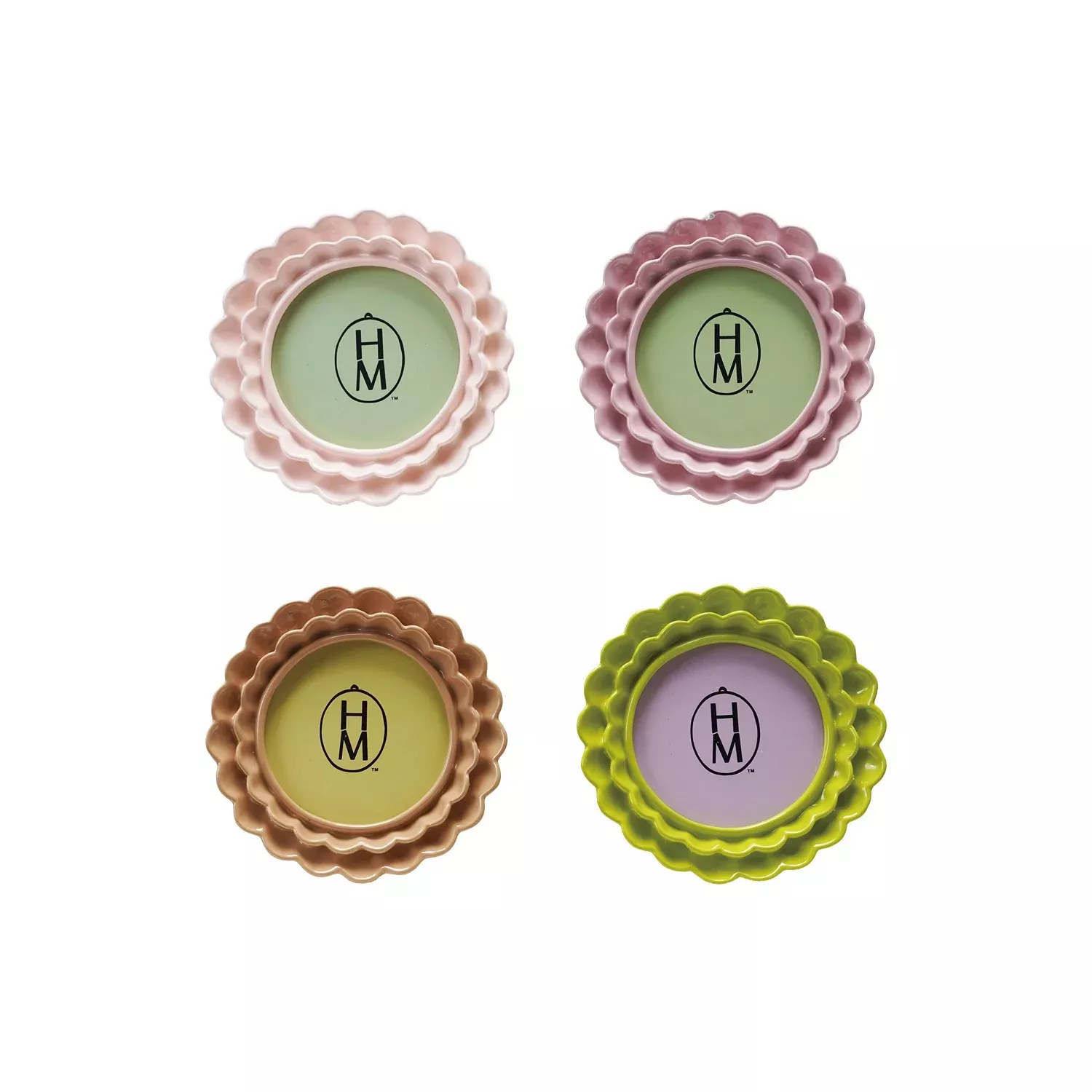 Hazel Mazel - Ruffled Edge Resin Round Frame