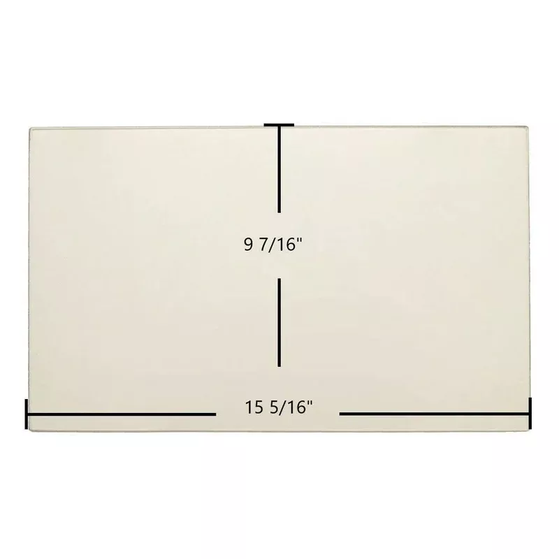 Hearthstone Castleton 8030 Ceramic Glass Panel Replacement for Part #90-58305 / 90-58300 (15 5/16″ x 9 7/16″)