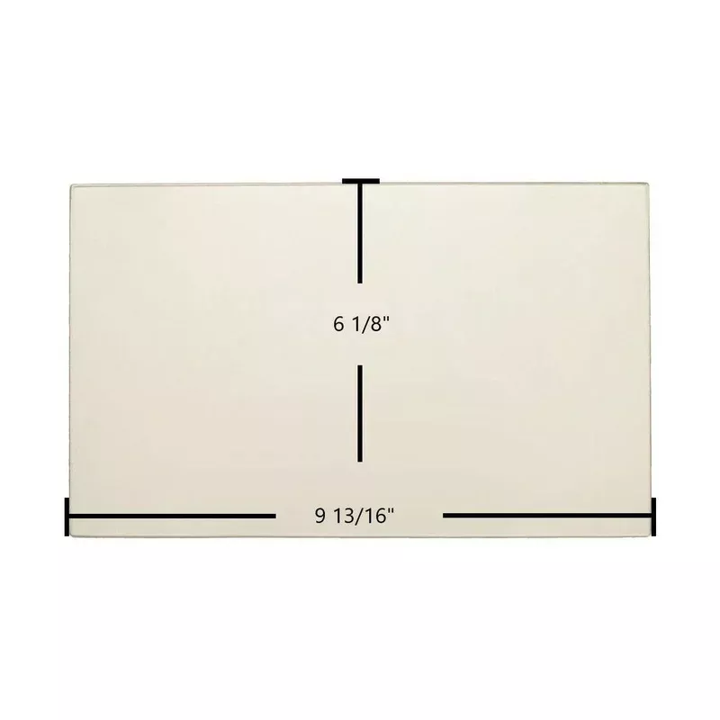 Hearthstone III Ceramic Glass Panel Replacement for Part #93-58306 (9 13/16″ x 6 1/8″)