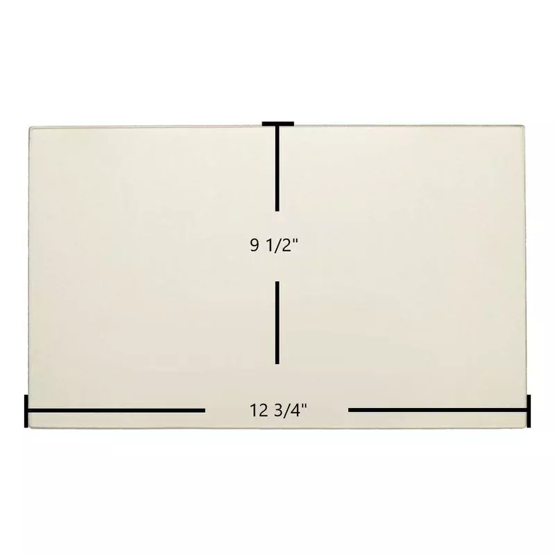 Hearthstone Tribute 8040 Ceramic Glass Panel Replacement for Part #90-58405 (12 3/4″ x 9 1/2″)