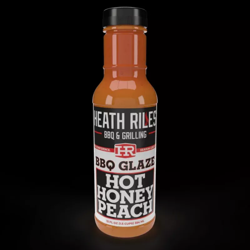 Heath Riles BBQ Hot Honey Peach BBQ Glaze