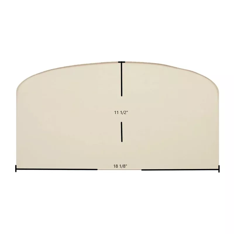 Hi-Flame Glofire 737 Ceramic Glass Panel High-Temperature Replacement (18 1/8″ x 11 1/2″)