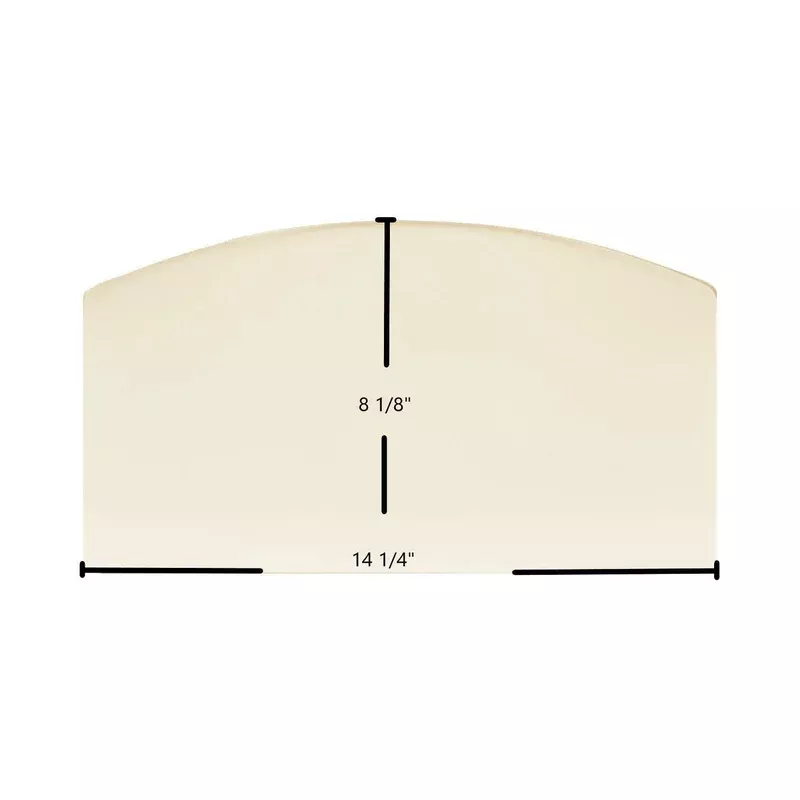Hi-Flame HF-517UB Pony Ceramic Glass Panel High-Temperature Replacement (14 1/4″ x 8 1/8″)