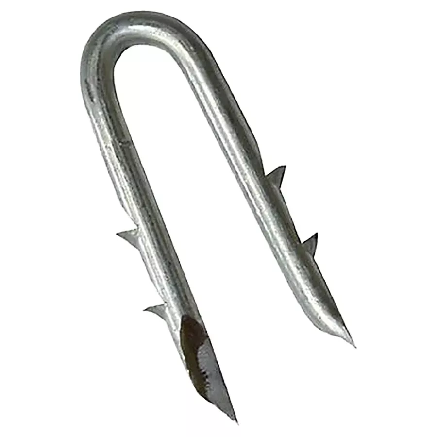 Hillman 8 ga. Galvanized Barbed Staple - 5 lb