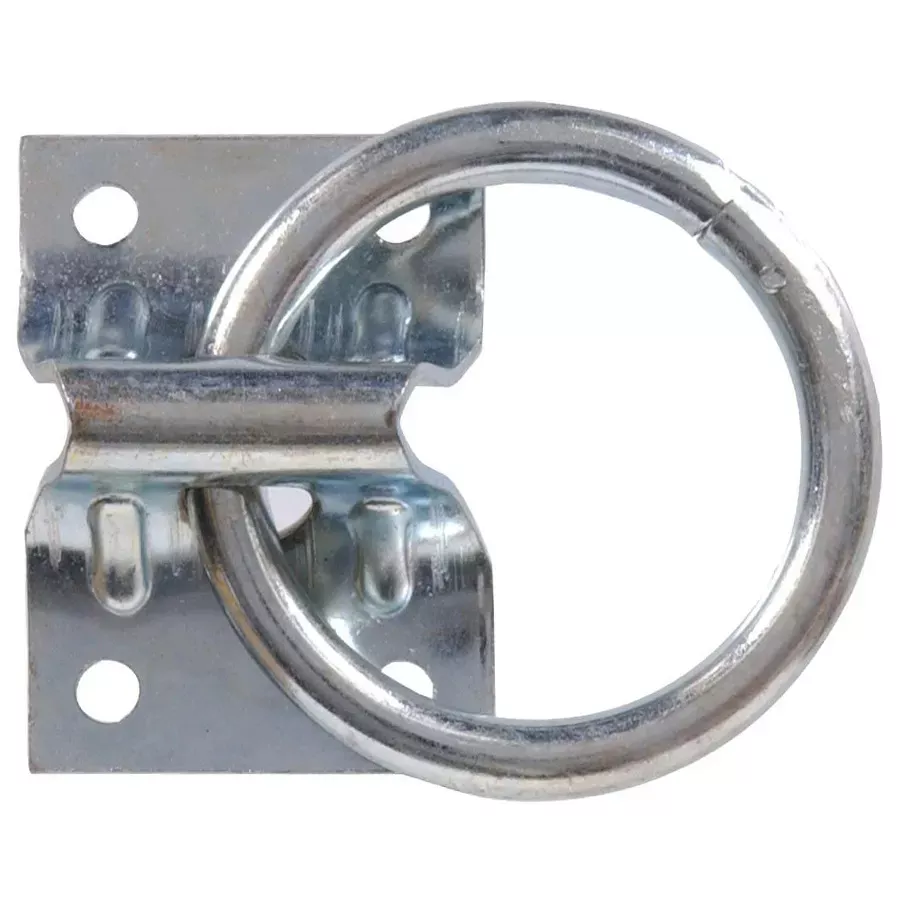 Hillman Plate Style Zinc Plated Hitching Ring - 2"