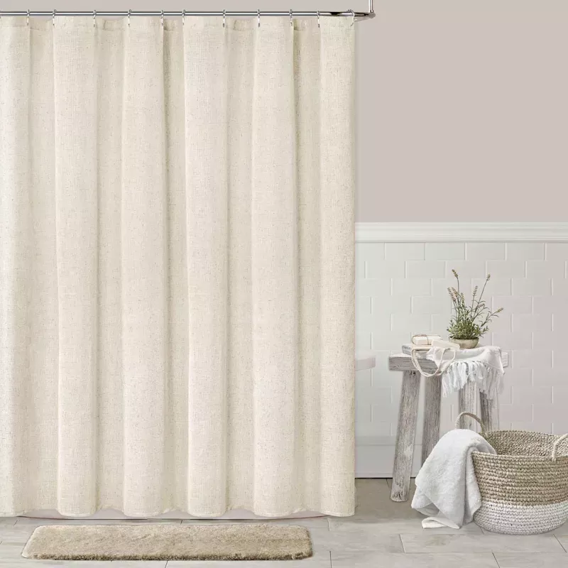 Hoenybloom Alonso Natural Shower Curtain, 72"