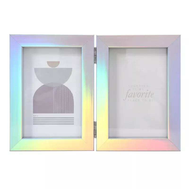 Holographic Hinged Picture Frame, 4x6