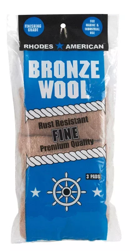 Homax 123100 Fine Bronze Steel Wool, 3 Pack