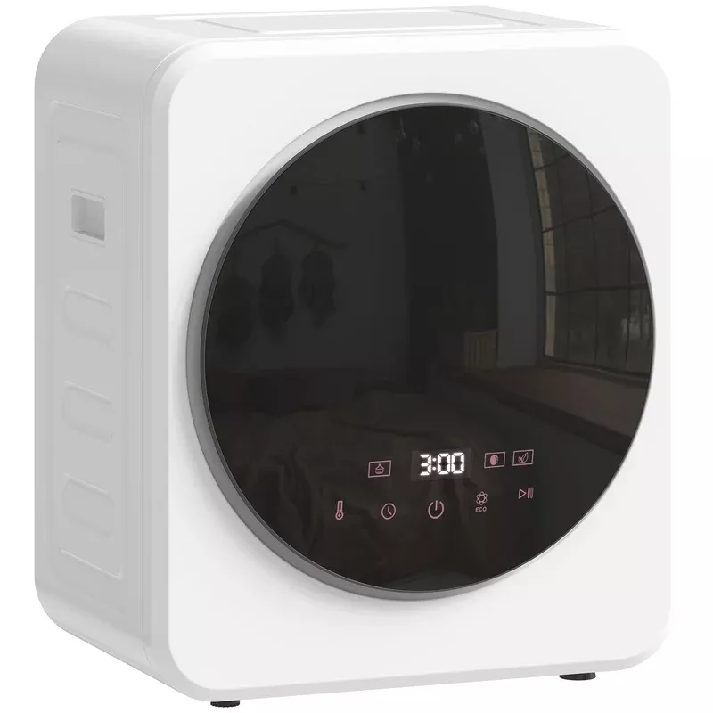 HOMCOM 800w Compact Dryer Machine 4kg Small Vented Tumble Dryer White