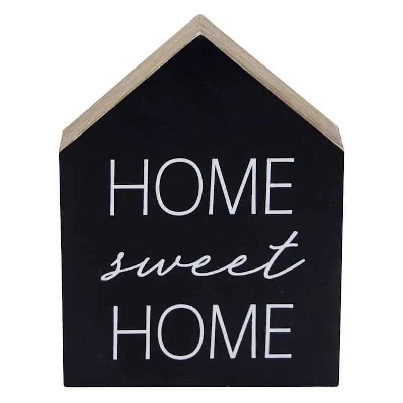 Home Sweet Home Wooden Block Sign, 5x8