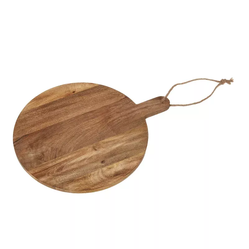 HOMESCAPES Round Mango Wood Chopping And Serving Board 40 Cm