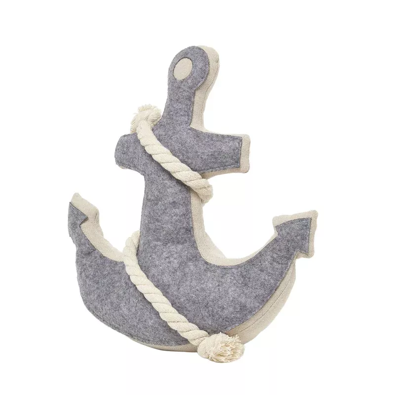 HOMESCAPES Weighted Anchor Fabric Doorstop