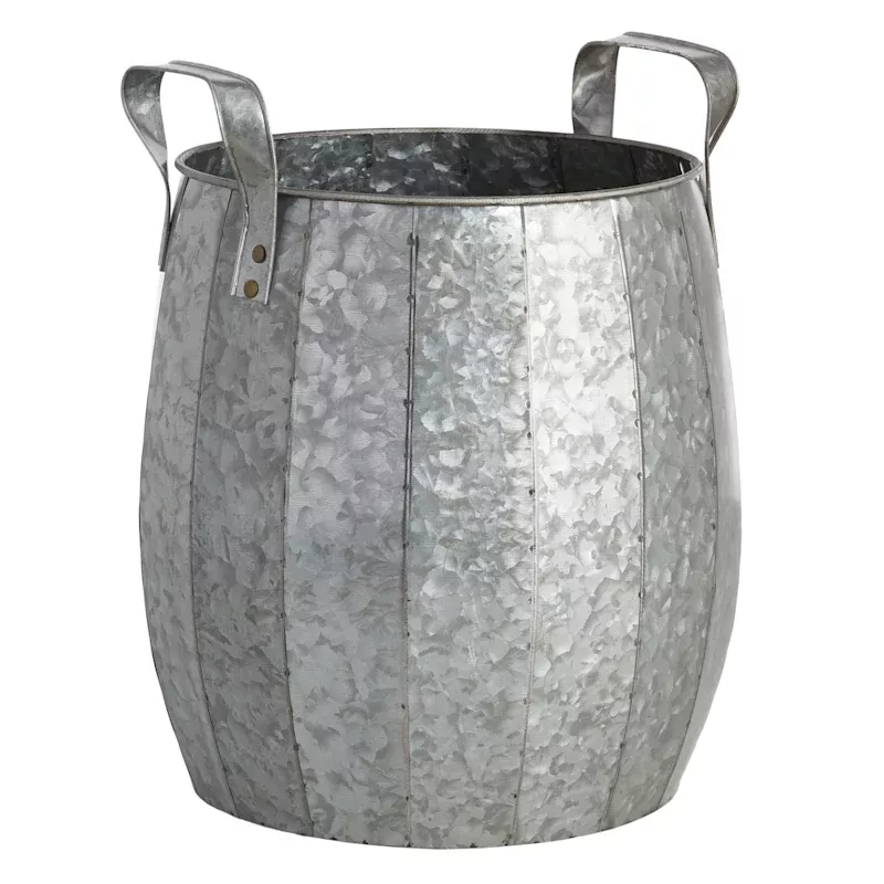 Honeycomb Iron Outdoor Planter with Handles, Medium