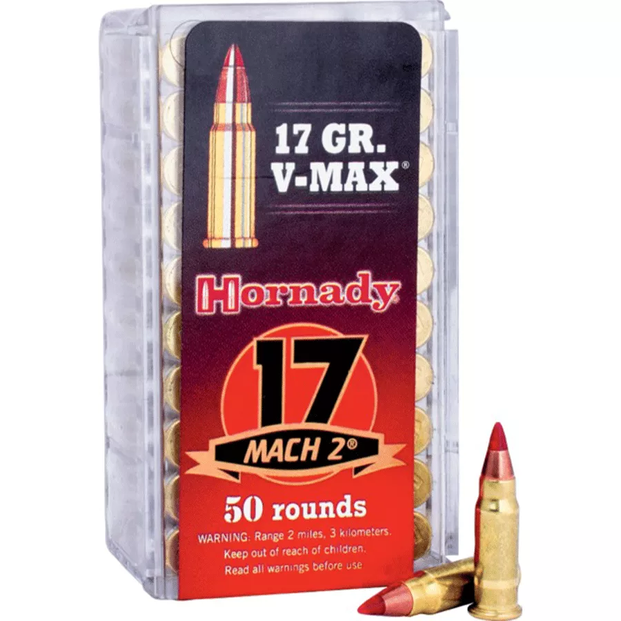 Hornady Varmint Express Ammunition 17 Hornady Mach 2 (HM2) 17 Grain V-Max Box of 50