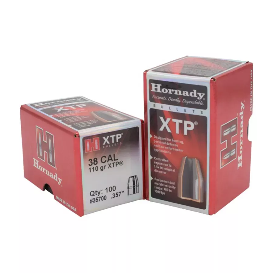 Hornady XTP Bullets38 Caliber (357 diameter)110 Grain