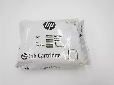HP B3P07A Cyan ink cartridge sealed in bag Genuine OEM