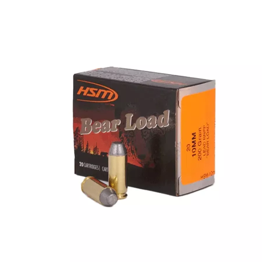 HSM Hard Lead Round Nose Flat Point Bear Load Ammo - 200GR