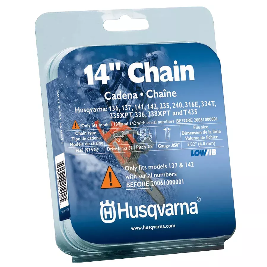 Husqvarna 14" H36-52 Chainsaw Chain - Blue