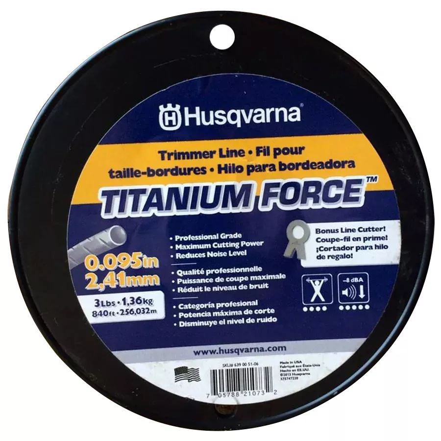 Husqvarna Titanium Trimmer Line - .095" x 3 lb spool
