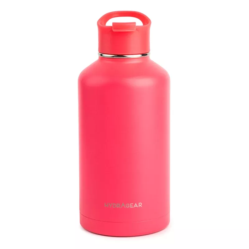 Hydragear Lychee Powder-Coated Timber Bottle, 64oz
