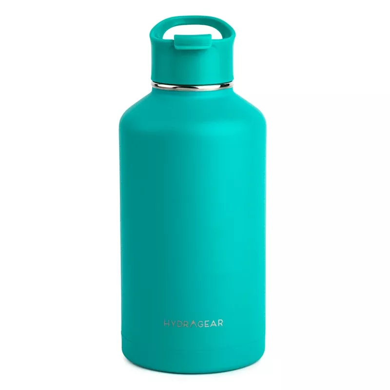 Hydragear Teal Powder-Coated Timber Bottle, 64oz